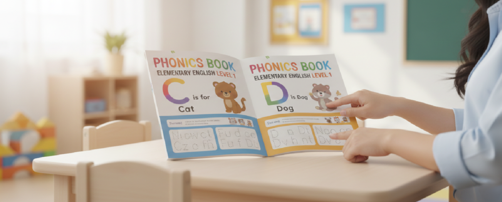 sách đánh vần tiếng anh tiểu học tập 1